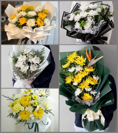贵州六盘水盘县鸡场坪镇本歹村白事花束代送